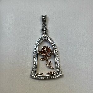 Disney Enchanted 10k GOLD & 925 Belle Charm